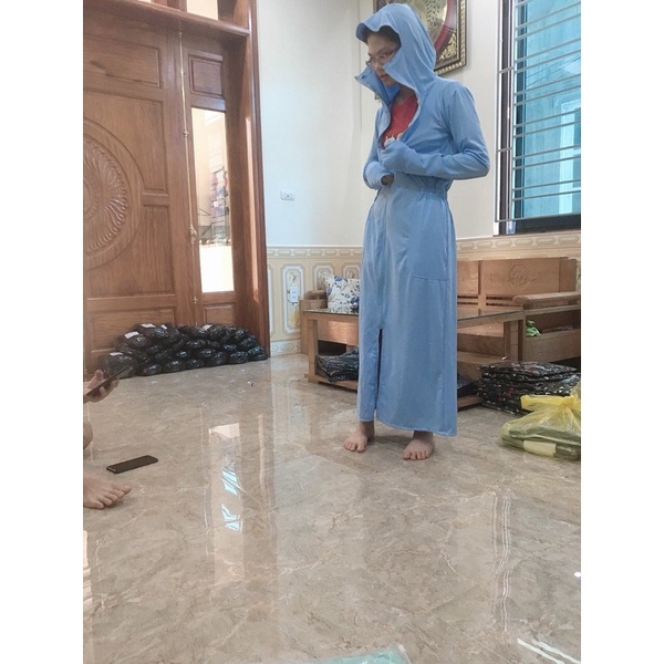 Áo chống nắng thông hơi dáng dài