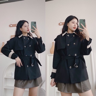 trench coat phối màu