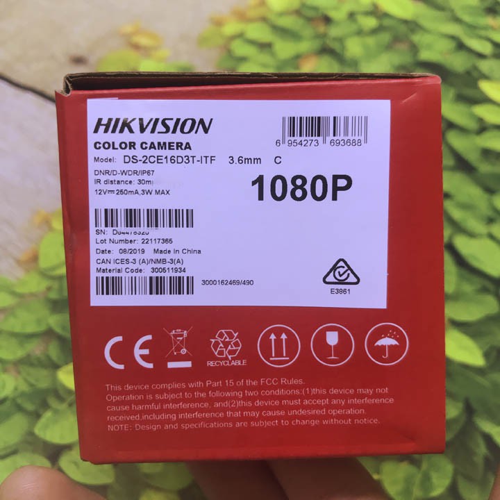 Camera chống ngược sáng 2MP Hikvision DS-2CE16D3T-IT 4 chế độ, hồng ngoại 30 mét