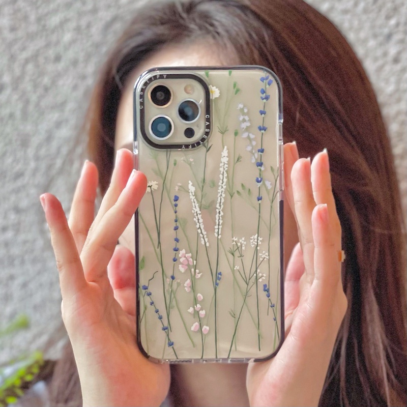 Ốp Điện Thoại Tpu Trong Suốt In Hình Cây Hoa Cho iPhone 15 14 13 12 11 Pro Max Mini X XS XR 6 6s 7 8 Plus