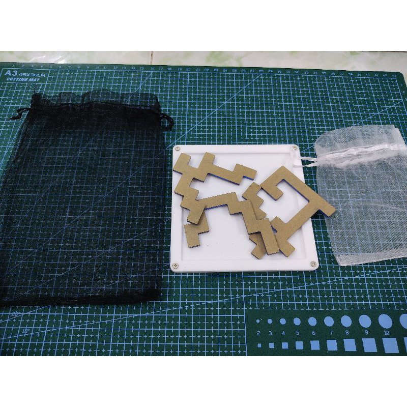 Đồ chơi trí tuệ_Thử thách trí não_4 Stairs-Packing &amp; Jigsaw &amp; Xếp Hình Puzzle_Hack não &amp; Xoắn não_IQ Toys_Giải đố_Tư Duy