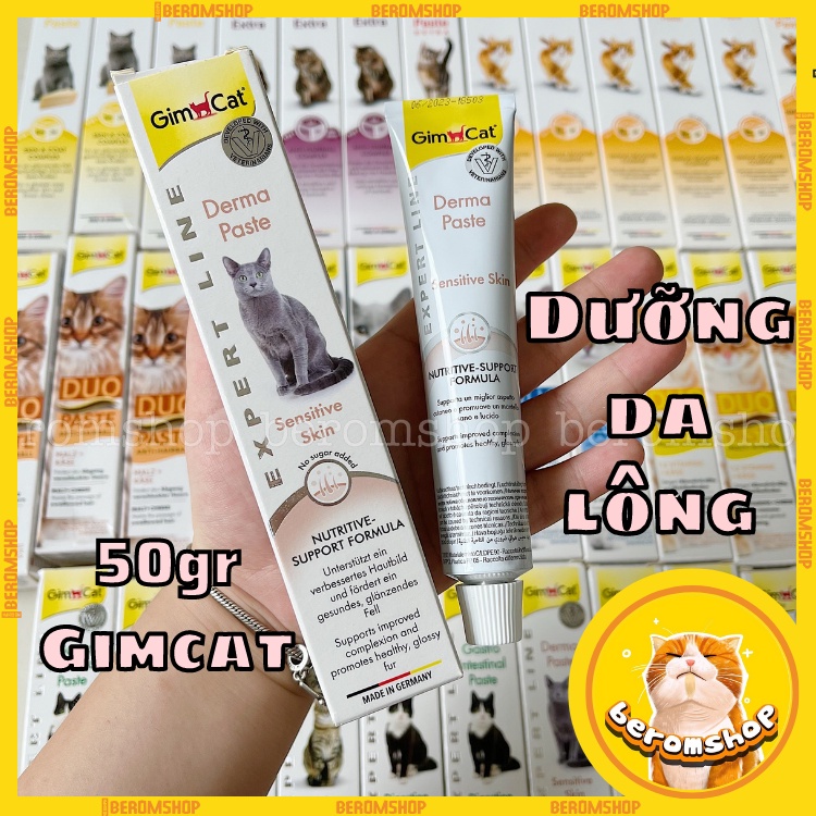 GEL DERMA GIMCAT LÀM ĐẸP VÀ HỖ TRỢ LÔNG CHO MÈO 50G NHẬP ĐỨC GIÁ CỰC RẺ
