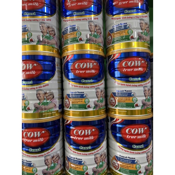 Sữa Cow True Milk CanXi 900g