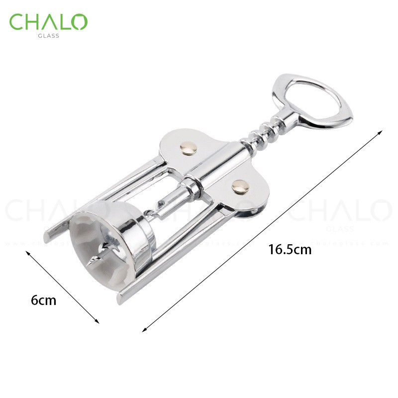 Dụng cụ mở nắp chai rượu vang inox đa năng [Hàng loại #1]