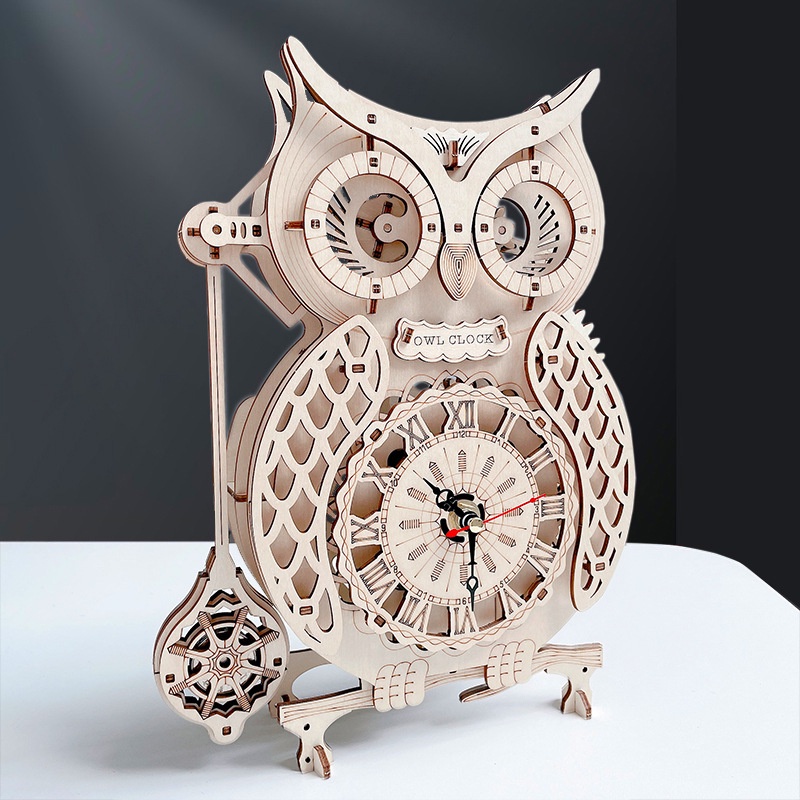 Mô hình Cơ động học Đồng hồ Quả lắc hình Cú Owl Clock Uguter U512