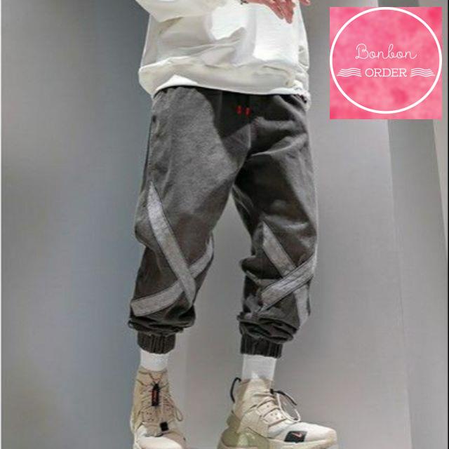 Quần Jogger Jeans Chữ X Màu Khói