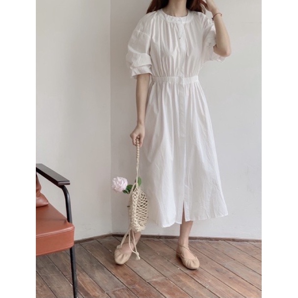 Đầm dáng dài chun eo siêu xinh