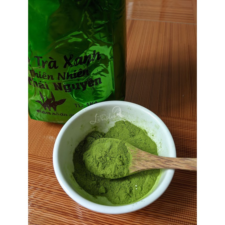 [Gói dùng thử 50g] Bột trà xanh sạch, nguyên chất Thái Nguyên