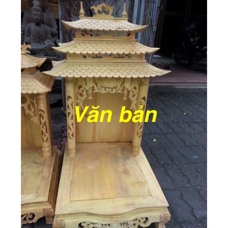 bàn thờ thần tài gỗ mít