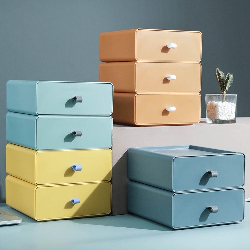 Hộp đựng mỹ phẩm để bàn có ngăn kéo tiện dụng cho học sinh/ văn phòng | BigBuy360 - bigbuy360.vn