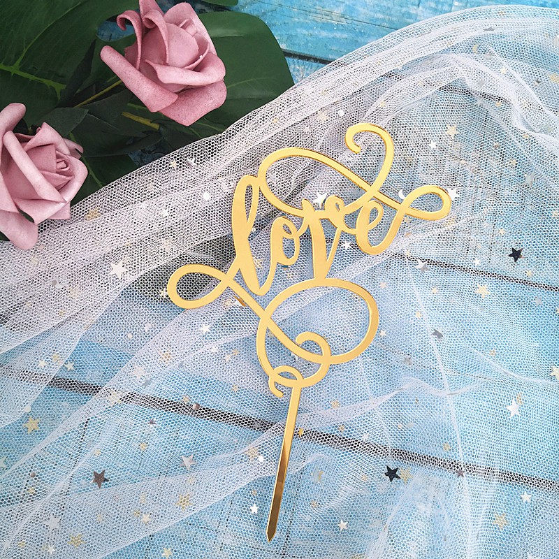 [SIÊU RẺ❤️] – Combo 10 Meka Love Nghệ Thuật - Trang trí bánh sinh nhật bánh kem