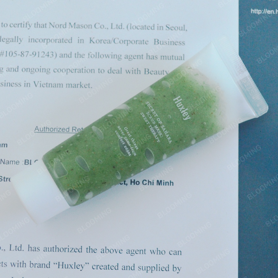 Tẩy tế bào chết da mặt môi body dành cho da mụn da khô da dầu nhạy cảm Huxley Scrub Mask Therapy 30g | BigBuy360 - bigbuy360.vn