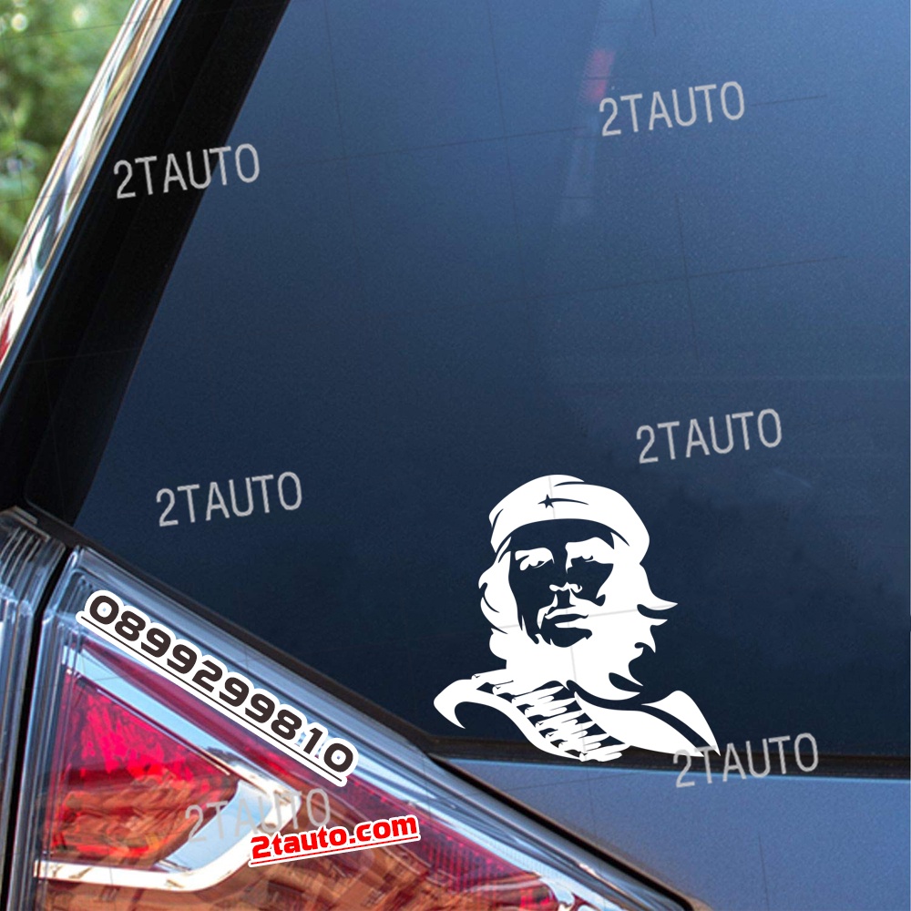 Tem decal sticker dán xe CHE GUEVARA nhiều kích thước, chống thấm nước, logo CHE GUEVARA dán trang trí xe hơi - MẪU 2