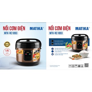 Nồi cơm điện Matika MTK-RC 1893 - Hàng Chính Hãng