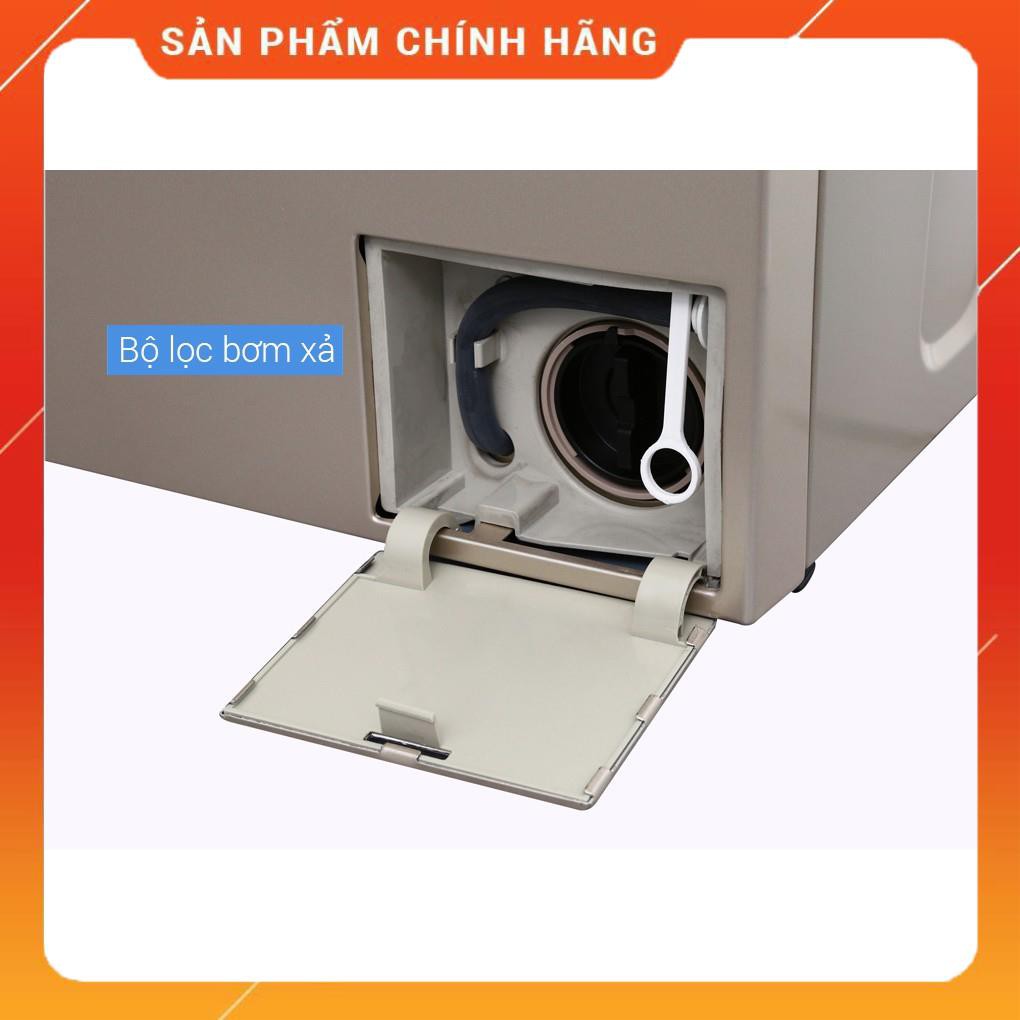 [Mã ELMS5TR giảm 5% đơn 5TR] [ FREE SHIP KHU VỰC HÀ NỘI ] Máy giặt Aqua cửa ngang 10 kg màu vàng kim AQD-DD1000A.N