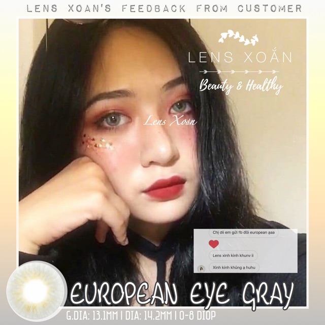 Áp tròng EUROPEAN EYE GRAY