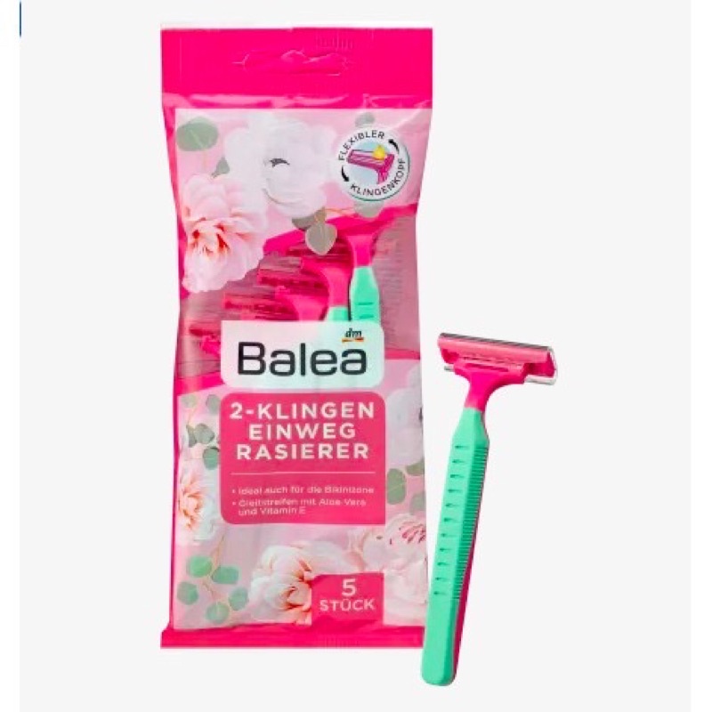Set 5 dao cạo 2 lưỡi Balea Đức