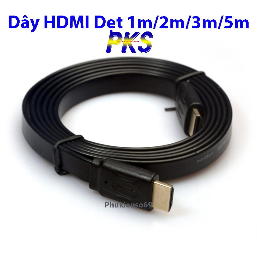 Dây cáp HDMI hai đầu loại Dẹt Full HD 1080 5m