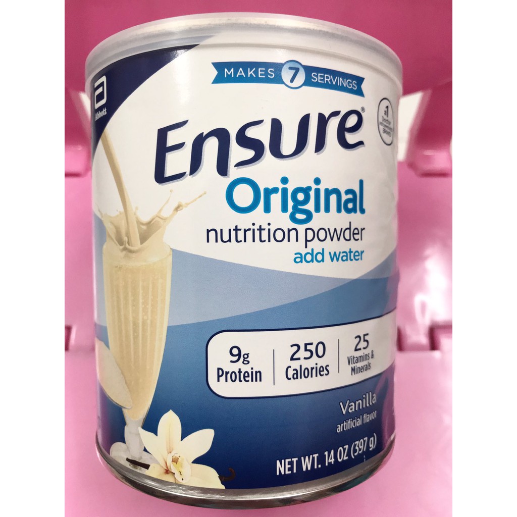 SỮA BỘT ENSURE ORIGINAL NUTRITION POWDER 397G MẪU MỚI 2020 CỦA MỸ