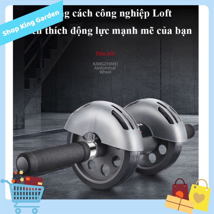 Con lăn đàn hồi tự động cho cơ bụng cơ bắp thon gọn Abdominal Wheel - King's Garden