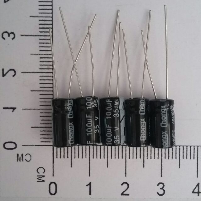 5 cái tụ hóa 100uF/35V
