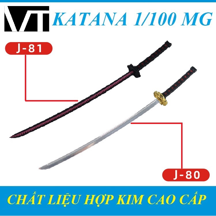Bộ Phụ Kiện Mô Hình Katana VT J-80 J-81 Cho Gundam MG LBX Figure Đồ Chơi Anime