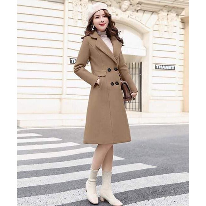 ÁO KHOÁC DẠ CỔ VEST DÁNG DÀI 4 NÚT CAO CẤP MSP-D430739 | BigBuy360 - bigbuy360.vn