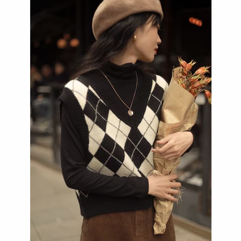 Áo Khoác Len Không Tay Cổ Chữ V Thời Trang Hàn Quốc 2020 | BigBuy360 - bigbuy360.vn