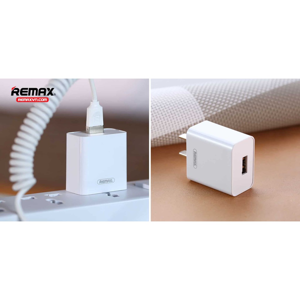 Củ sạc Remax RP-U110 1 ổ USB ✓ Nguồn điện 2.1A ✓ Chính hãng bảo hành Toàn quốc