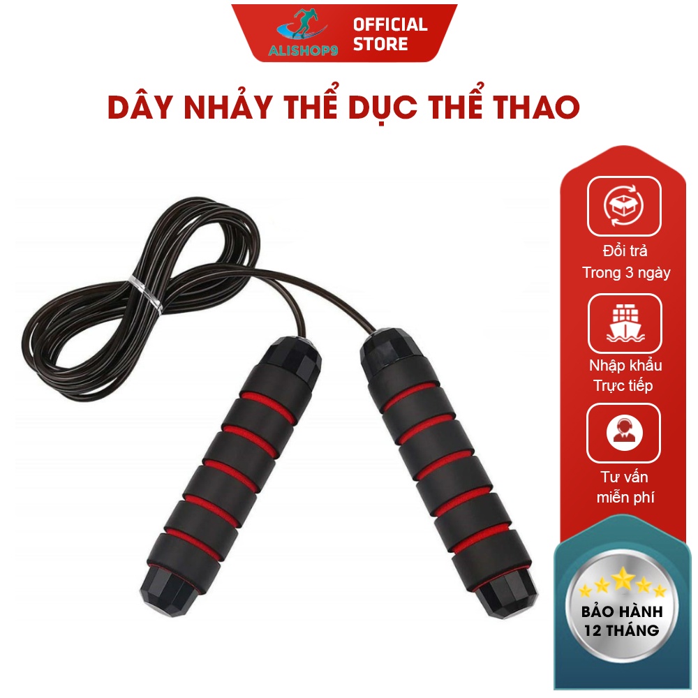 Dây Nhảy Tập Thể Dục Thể Thao - Dây Lõi Thép Cao Cấp 2,8m DN01, hỗ trợ nâng cao thể lực tại nhà