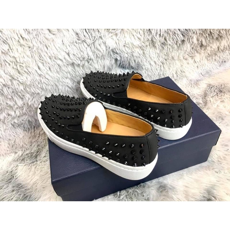 Giầy Slip on Nam VLTN đính Đinh[freeship]_Giầy lười da tán đinh cho nam NEW | BigBuy360 - bigbuy360.vn