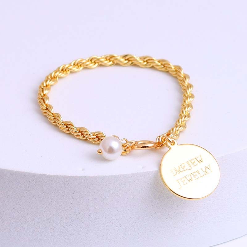 Lắc tay bạc nữ dây xích BBstore accesories phối cùng vòng cổ chocker phong cách Hàn Quốc