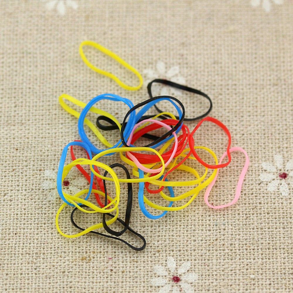 Set 400 dây thun buộc tóc nhiều màu sắc cho nữ