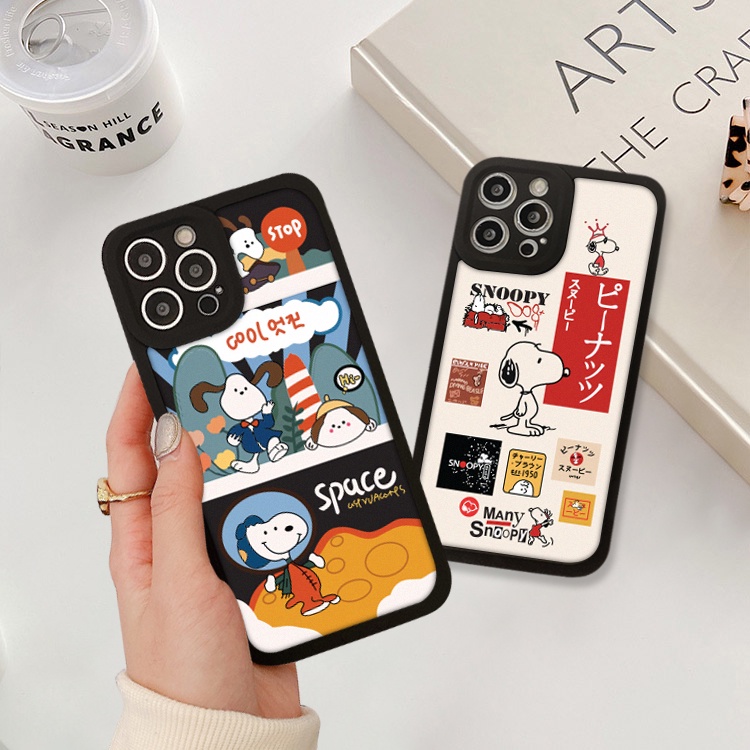 Ốp lưng iphone cạnh vuông lỗ camera snoopy space 6/6plus/7/7plus/8/8plus/x/xr/xs/11/12/13/pro/max/plus/promax-Awifi G4-8