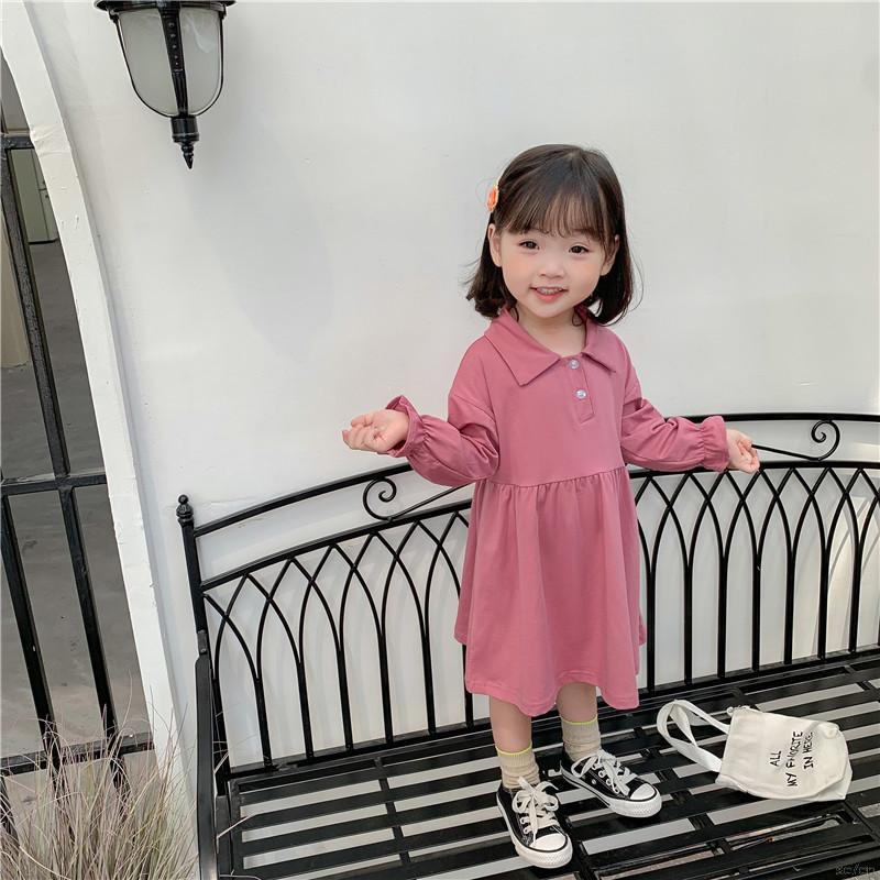 Áo Sơ Mi Cotton Trơn Tay Dài 70-130cm Cho Bé