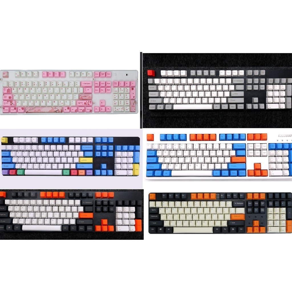 Keycap PBT nhiều màu - bộ nút bàn phím cơ