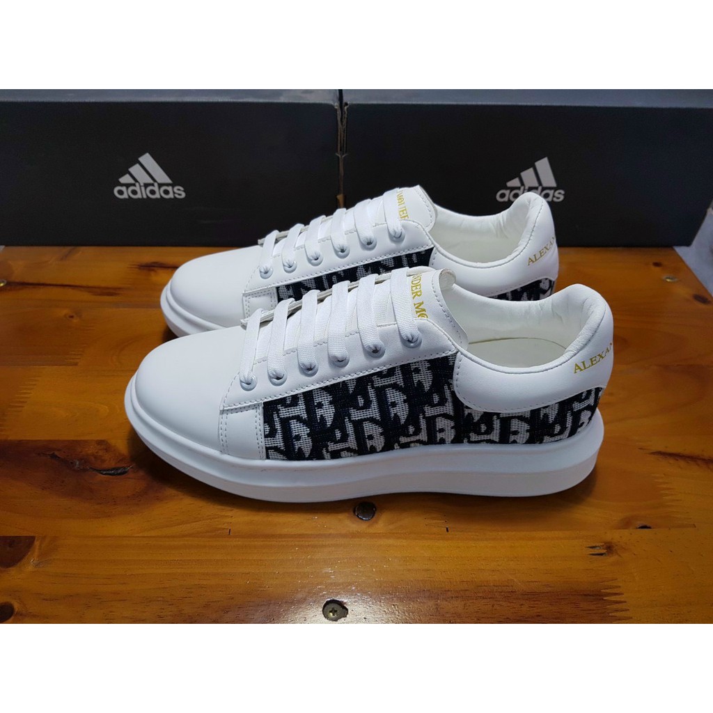 Giày thể thao , giày dior độn đế mc queen màu trắng nam nữ mẫu sneaker cổ thấp giá rẻ pha cực đẹp nhập khẩu 1990store