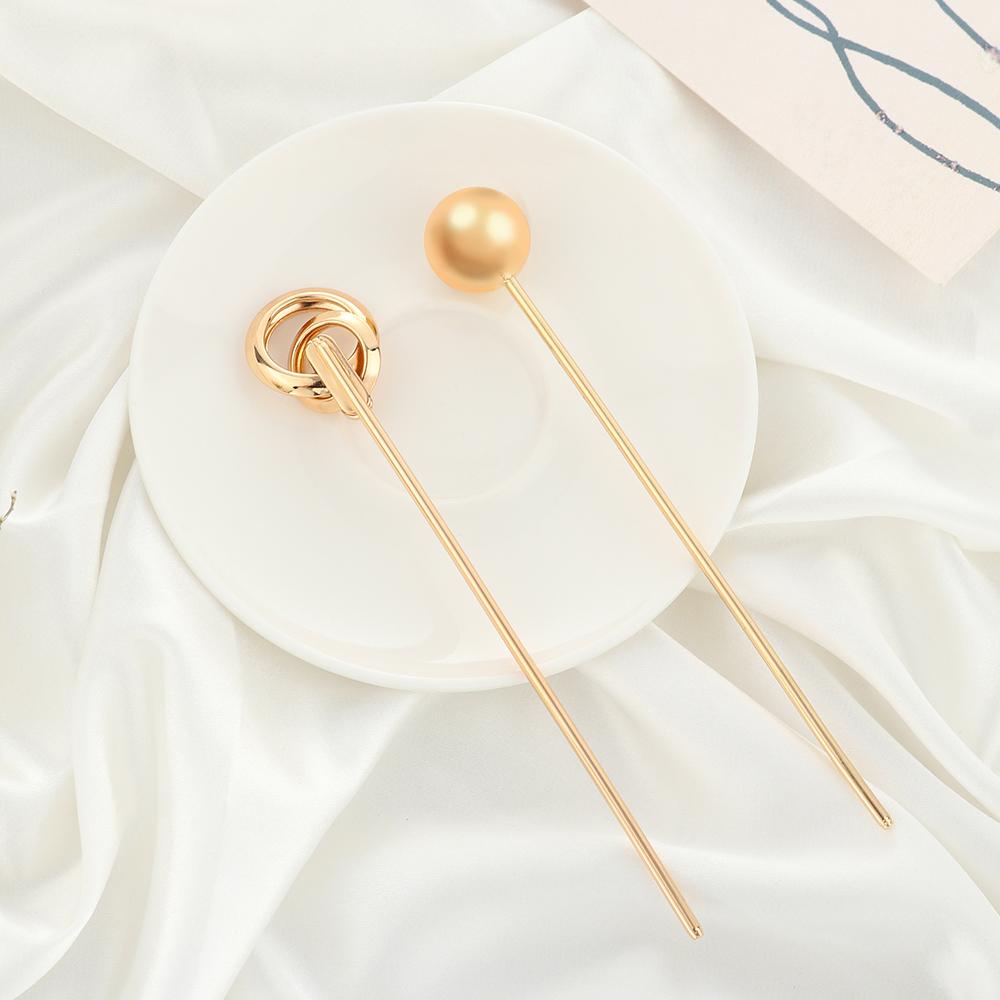 Trâm Cài Tóc Hình Hoa Hồng Cho Nữ|Kẹp Tóc Kim Loại Phong Cách Retro