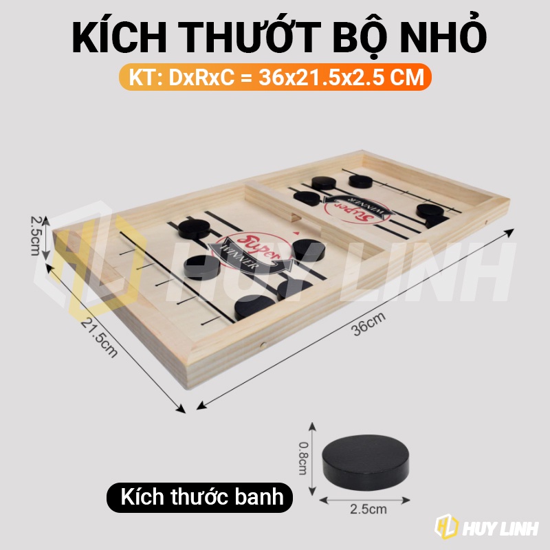 Cờ búng xuyên lỗ Gia Đình HL312 kích thước siêu lớn bằng gỗ - Lập Team Siêu Vui Nhộn khúc côn cầu Ice Hockey