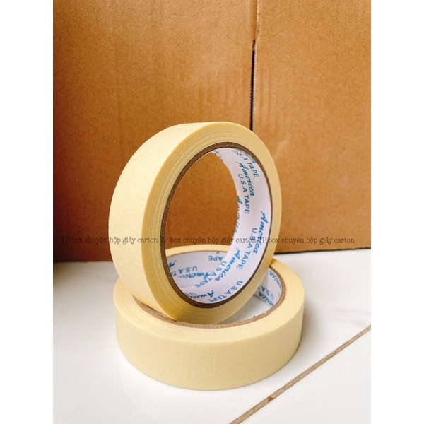 BĂNG KEO GIẤY 24MM (1 CUỘN) Băng dính dán thùng