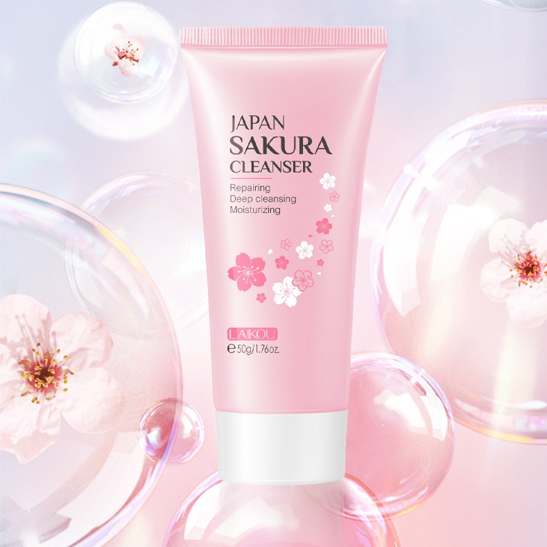 Một Tuýp Sữa Rửa Mặt Laikou Sakura Cleanser 50G | BigBuy360 - bigbuy360.vn