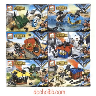 Lego lắp ráp 6 nhân vật game pubg jx1187