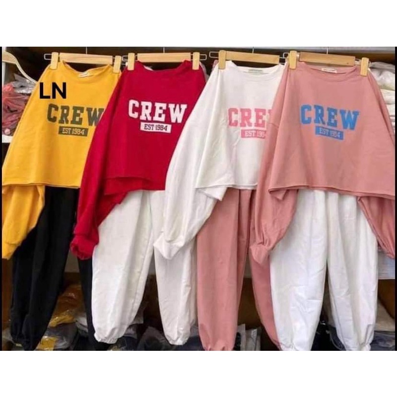 Bộ dài croptop CREW LN11