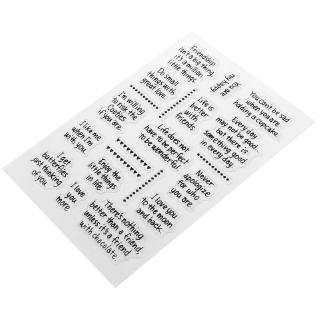 Khuôn in họa tiết trong suốt bằng silicone dành cho trang trí album/ sổ lưu niệm DIY