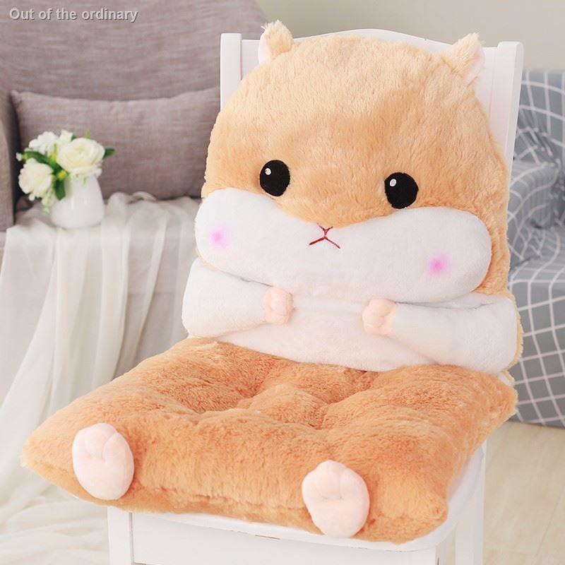 Dễ Thương Gối Tựa Lưng Hình Chuột Hamster Dày Dặn Đáng Yêu