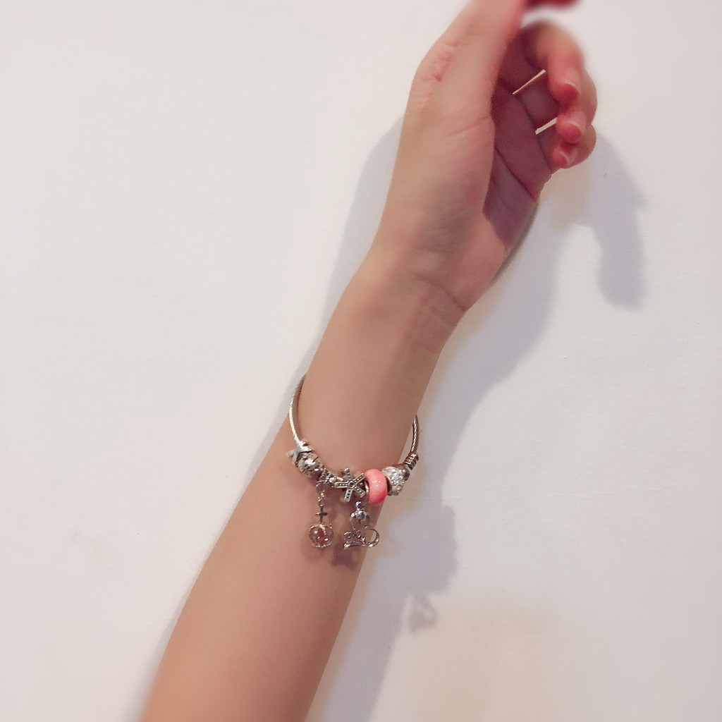 Korean handmade stainless steel bracelet Q39 crystal | BigBuy360 - bigbuy360.vn