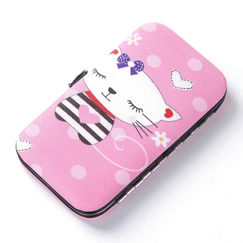 Xả Kho❤️Bộ 7 dụng cụ làm móng có hộp Cute Dũa bấm móng tay