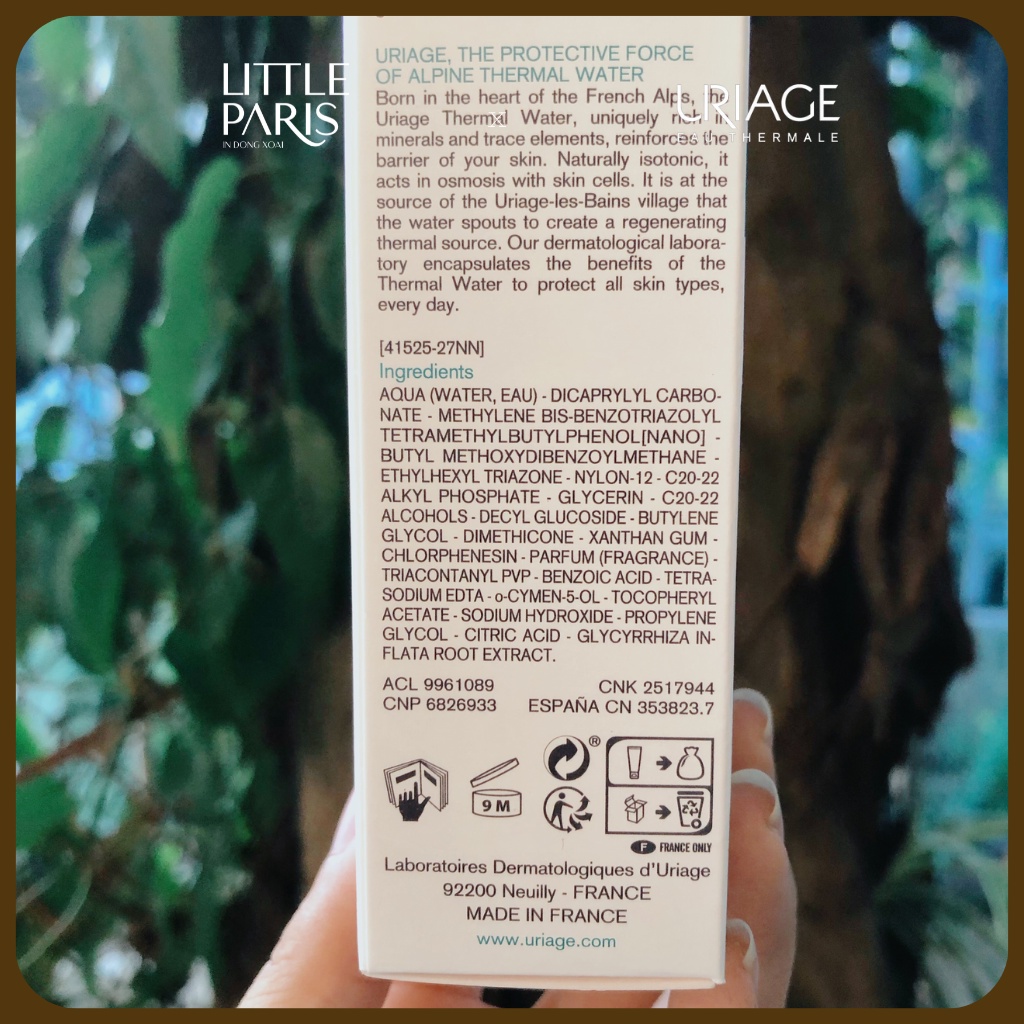 Kem Chống Nắng Uriage Hyseac Dành Cho Da Dầu Mụn SPF 50