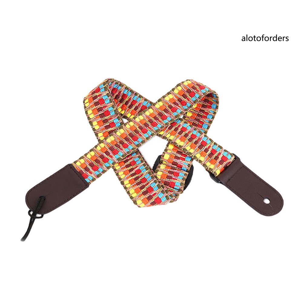 Dây Đeo Đàn Ukulele Bằng Nylon Dệt Nhiều Màu Có Thể Điều Chỉnh Kèm Chốt Cài