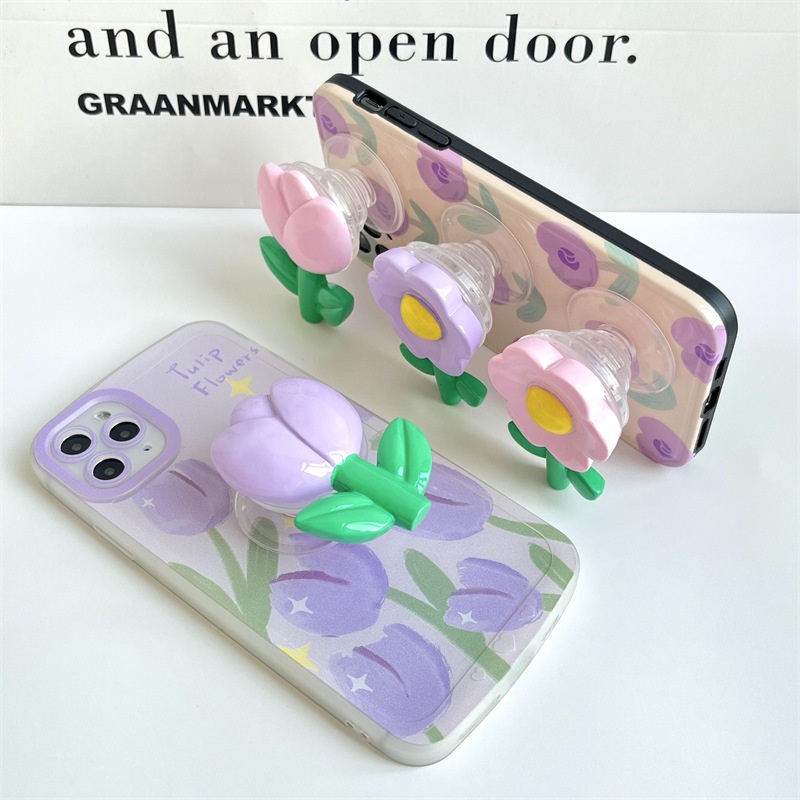 Giá Đỡ Điện Thoại Hình Hoa Tulip Độc Đáo
